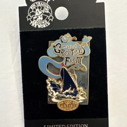 Disney DCL LE Pin Aladdin Genie Magical Greetings From Disney Cruise Line