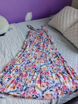 Vestido largo floreado