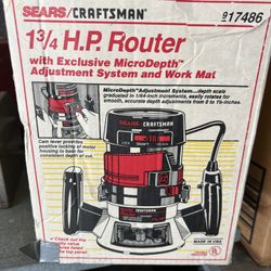 1-3/4 HP CRAFTSMAN ROUTER NEW