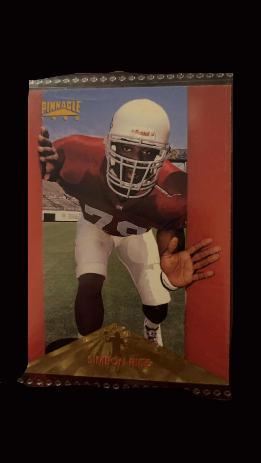 Simeon Rice Rc Bgs 9.5: 1996 Pinnacle Rookie Card Gisto Pop 1