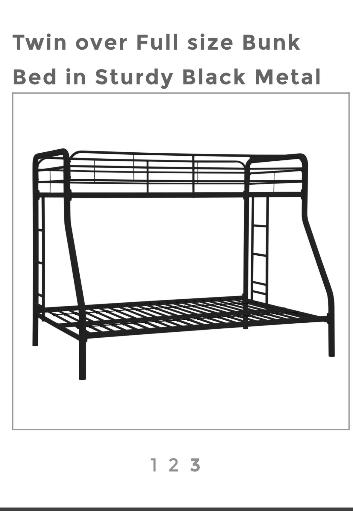 Twin Over Bunk Bed Metal