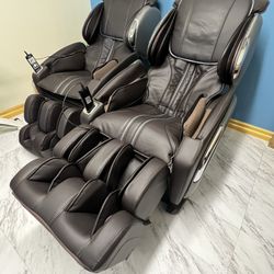 Brown Leather Massage Chair $1000 OBO Each Or $1800 OBO For Both