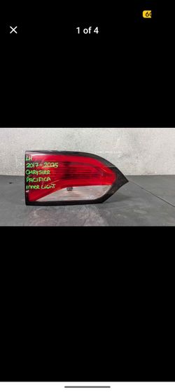 2017-2018-2019-2020-2021-2022-2023-2024-2025 CHRYSLER PACIFICA LEFT INNER TAIL LIGHT OEM USED #10546