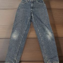 Vintage Lee Medium Wash High Rise Jeans Women’s 6 M  Blue Denim Tapered Leg