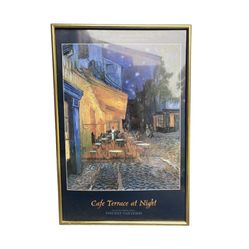 Cafe Terrace at Night painting