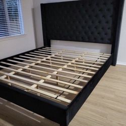 King Size Bed Frame With Mattress 