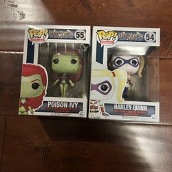 Funko Pop! Batman Arkham Asylum – Harley Quinn (#54) & Poison Ivy (#55)