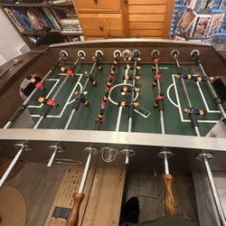 WOODEN FOOSBALL TABLE