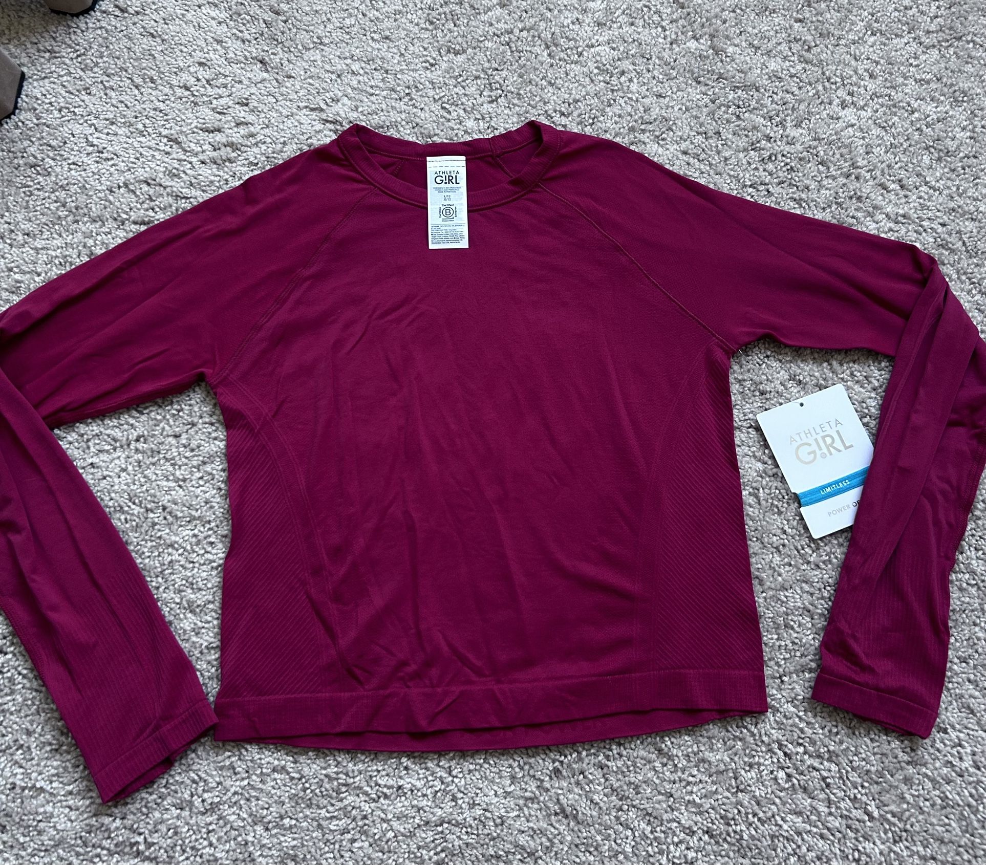 Athleta Girl seamless active Top. 10-12 yrs
