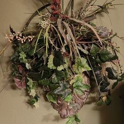 2 Faux Plant Sconces $15 both