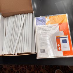 New bix 50 slide bind report covers clear and white binding