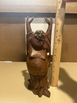 Ho Tai Happy Buddha Hand Carved