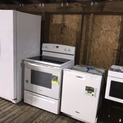 White Kitchen Appliances Set 