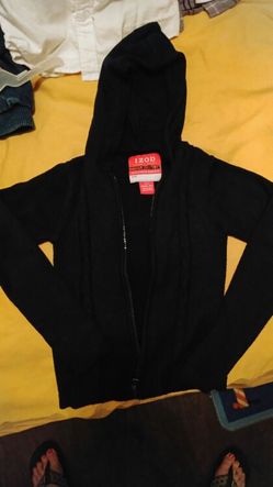 Girls IZOD zippered sweater with hood