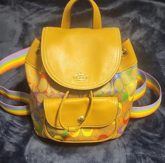 Coach Pennie Backpack 22 in Rainbow