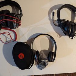 Beats, Sennheiser, OneOdio wired headphones