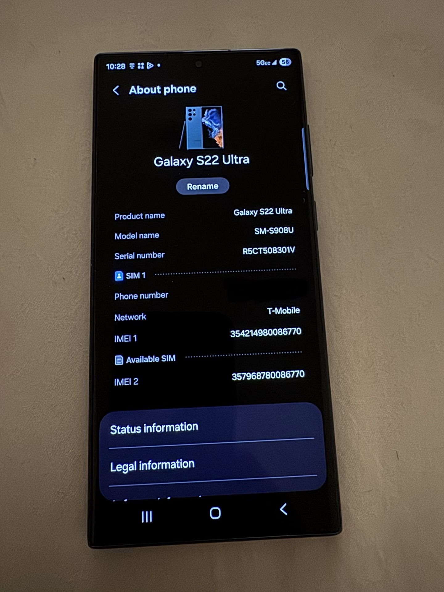 SAMSUNG GALAXY S22 ULTRA UNLOCKED ANY CARRIER