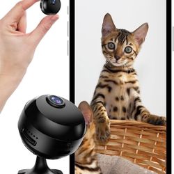 Mini Camera Wireless 1080P Wi-Fi Hidden Camera for Indoor Security Pet Monitoring, Motion Detection & Night Vision Nanny Cam Pet Cameras