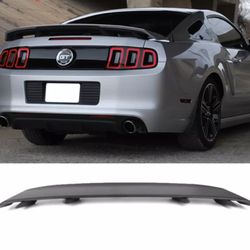 Fits 10-14 Ford Mustang LS Style Trunk Spoiler Matte Black - ABS