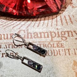 Earrings  Blue Stones in 925 Mexico