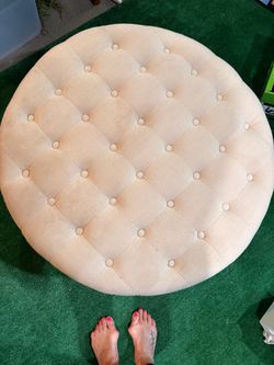 Beige ottoman