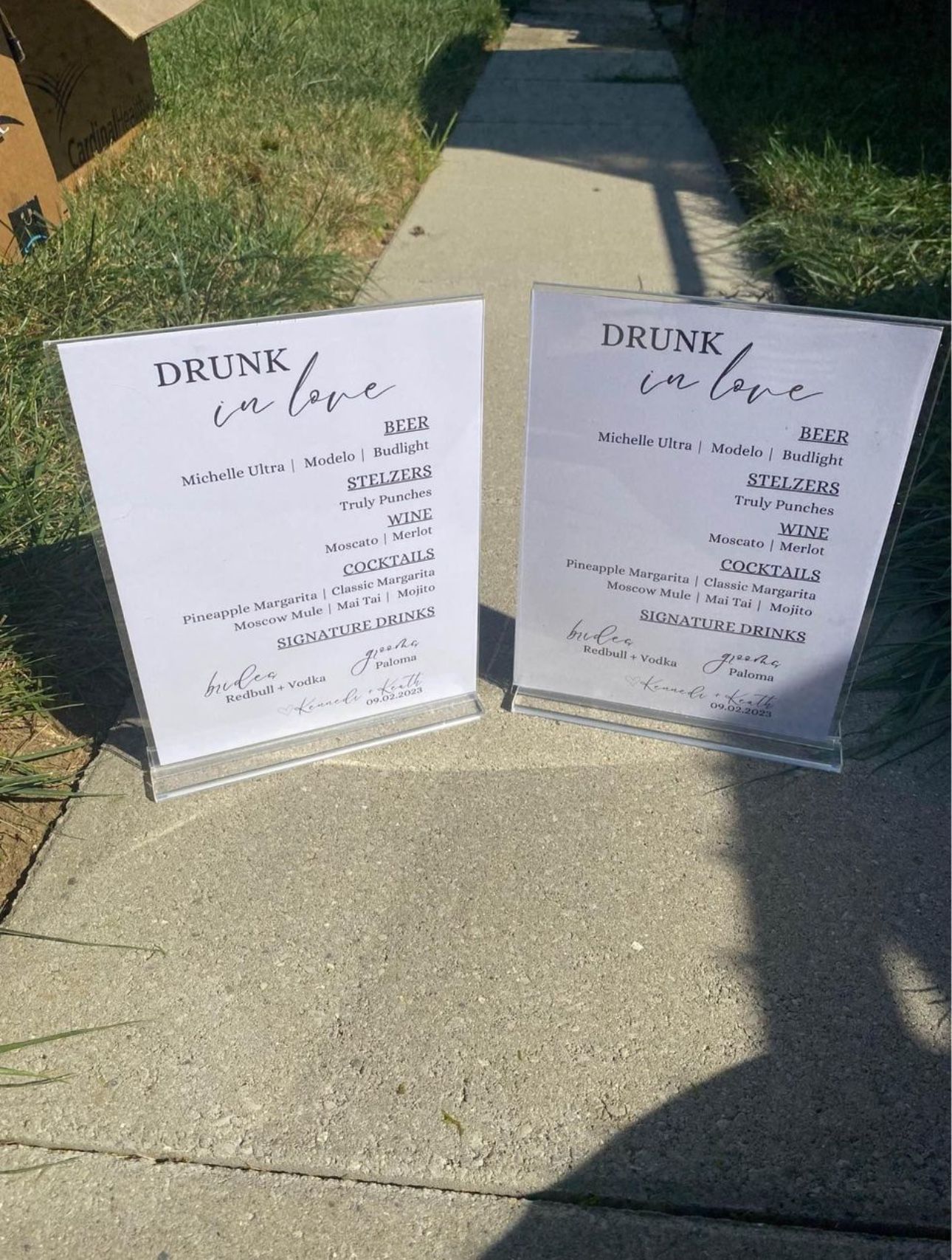 Acrylic Sign Holders