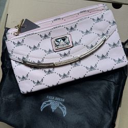 Wendy Keen 3Zipper Pink Bag for Women