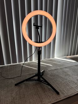 LED Ring Light with Tripod Stand and Phone Holder
