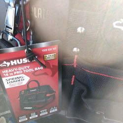 Ive Got A Brand New  Husky Tool Bag. 16in Heavy Duty  Spring loaded Tool Bag.