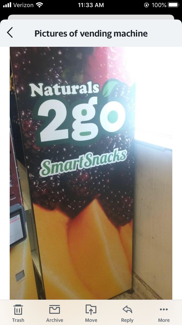 Natural 2 Go Vending Machine (used) for Sale in Charlotte, NC OfferUp