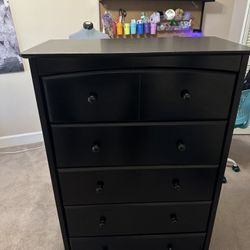 2 Black Dressers Used Normal Wear