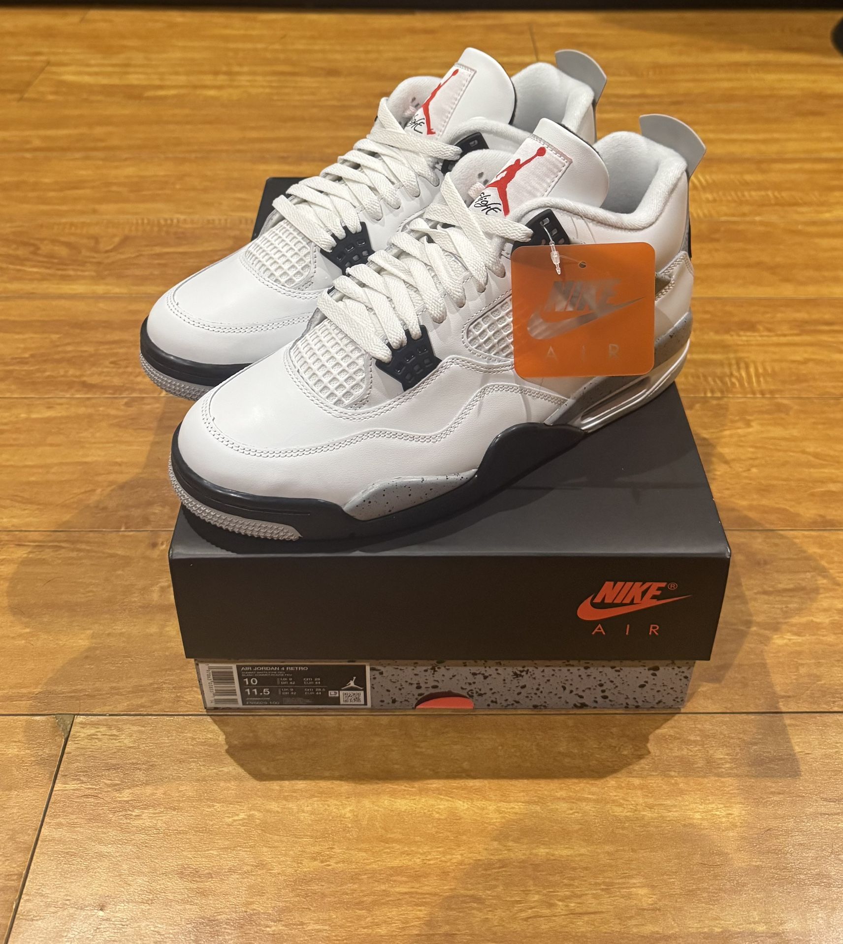 Jordan 4 White Cement