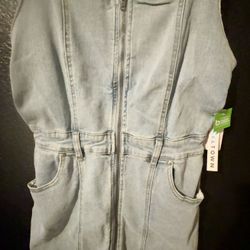 TinselTown Jean Dress Size L