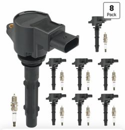 Magorfas Ignition Coils Pack & Iridium Spark Plugs for Mercedes-Benz G550 GL450