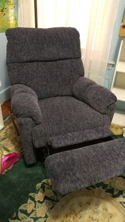 Blue recliner