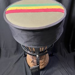 TWO DJEMBE DRUMS 