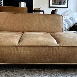 CB2 Leather Daybed