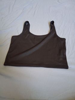 Large Black Crop Top