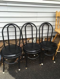 3 Café chairs