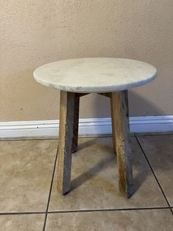 Marble Top Side End Table