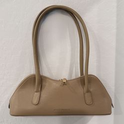 Melie Bianco Dakota mushroom Recycled Vegan Shoulder Bag