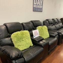 RECLINING SOFA LOVESEAT SET 