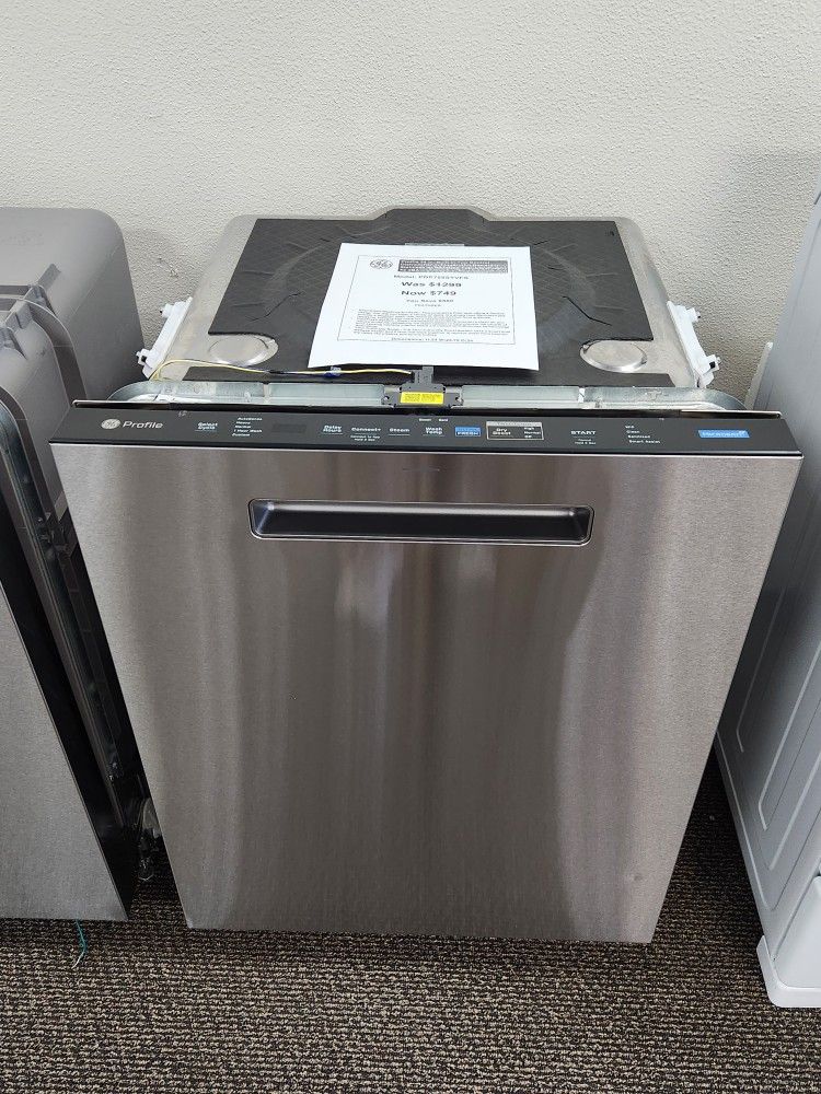 Profile 24 in. Built-In Top Control Dishwasher in Fingerprint Resistant Stainless w Stainless Tub, Uitrafresh 42 dBA
