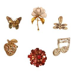 Assorted Vintage Brooches