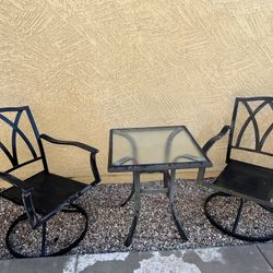Patio set -2 Chairs & Table