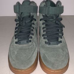 WOMENS NIKE AIR FORCE 1 HIGH SE VINTAGE GREEN SZ 6