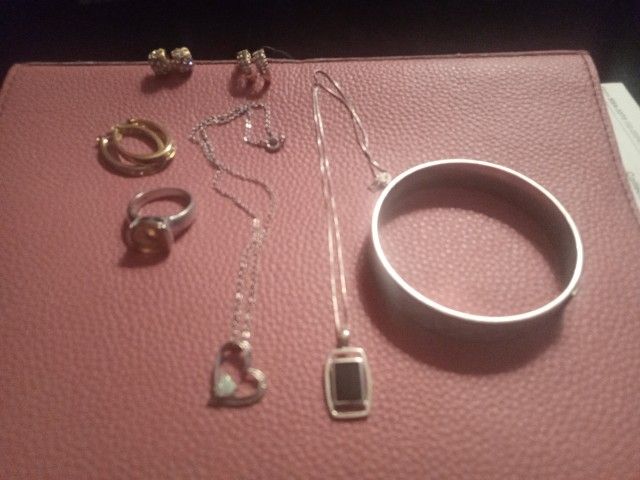 Lot Of Gold/Diamond And Silver Jewelry 