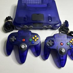 Funtastic Grape N64 2 Oem Controllers 