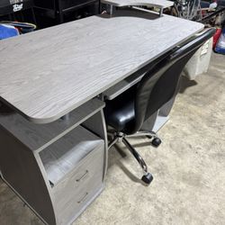 Computer table with chair