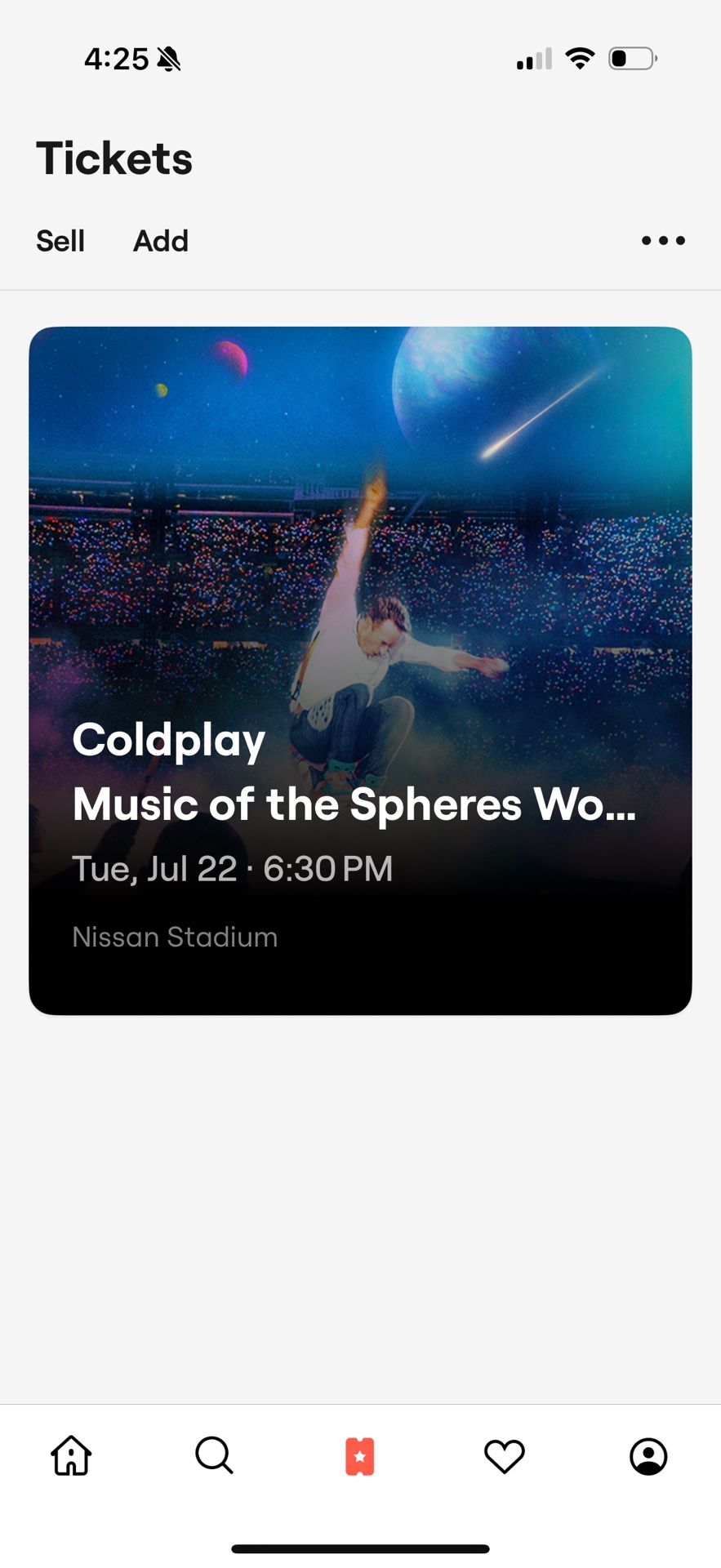 Coldplay Tickets For Nashville TN Show